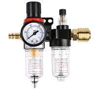 Regolatore Pressione Compressore,Riduttore di Pressione Acqua, Regolatore di Pressione per compressore pneumatico Componenti Filtro regolatore Lubrificatore Olio gas processore Valutare