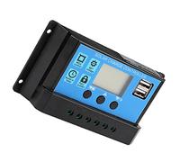 Regolatore regolatore di carica solare 12v 24v pannello intelligente con regolatore batteria doppio schermo LCD USB PWM protezione per la casa, l'industria, commerciale (60A)