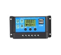 Regolatore Solare 12V/24V Auto. 30A20A10A LCD Batteria Pannello Fotovoltaico Cellula Caricabatterie Regolatore Lampada 100W 200W 300W 400W 500W per impianti solari