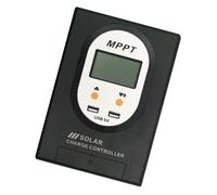 Regolatore solare con rilevamento elettrico avanzato, piccole cariche solari, facile da usare, per sistemi da 12 V/24 V e sistemi fotovoltaici per esterni, carica MPPT
