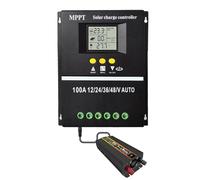 Regolatore solare doppio USB, regolatore di carica solare, Regolatore di carica solare con visualizzazione in reale, Controller solare MPPT con ricarica efficiente per roulotte, solare, yacht, villa