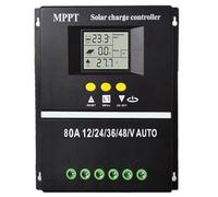 Regolatore solare MPPT, regolatore del pannello solare - Regolatore di carica solare regolabile con schermo LCD,Controller per energia rinnovabile per impianti solari per ville, roulotte, yacht, lampi