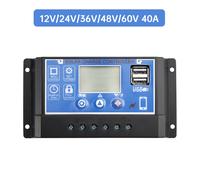 Regolatore solare PWM 10-60A Controllo intelligente tramite APP mobile 12V-60V