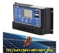 Regolatore solare PWM 20A Controllo intelligente tramite APP mobile 12V-60V H7