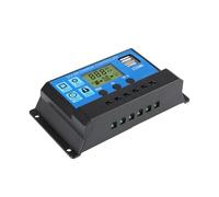 Regolatore solare PWM da 10 A, 12 V, 24 V, controllo luci e tempo, adattamento automatico della carica solare(10A)