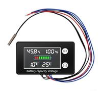 Regolatore termostato ABS DC 10-100V resistente al calore | Schermo LED HD, cicli tensione/temp/percentuale, ingresso DC 10-100 V, lettura chiara dei dati
