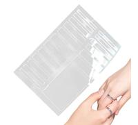 Regolatore trasparente per anelli, 19 pezzi, in silicone, invisibile, comodo e trasparente, riduttore leggero e riutilizzabile, distanziatore per anelli nuziale, fidanzamento, palestra, allenamento