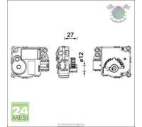 Regolatore valvola miscelazione Mahle per FORD ECOSPORT TRANSIT FIESTA B-MAX KA