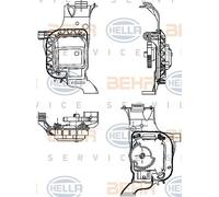 Hella Regolatore Valvola Miscelazione 6NW 351 344-031 Premium Line
