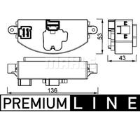 Regolatore Ventola Interna MAHLE Per AUDI Q5 (8RB)