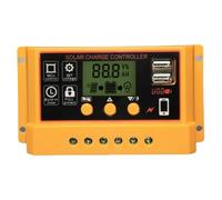 Regolatori Di Carica Per Impianti A Pannelli ,12V/24V Regolazione Automatica Dei Parametri | Doppio USB 30A Per Interno Ed Esterno | Per Officina Uso Esterno Fattoria Campeggio Nautico Casa
