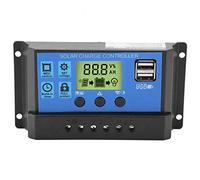Regolatori PWM Regolatore di Carica del Pannello Solare 12V 24V PWM Dual USB Solar Controller Display LCD 10/20/30A(YJSS-10A)