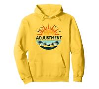 Regolazione della latitudine di Key West Fuga in Paradiso Tropicale Felpa con Cappuccio, Unisex per Adulti, Limone, L
