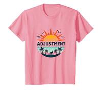 Regolazione della latitudine di Key West Fuga in Paradiso Tropicale Maglietta, Bambini, Rosa, 3 Anni
