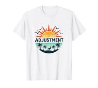 Regolazione della latitudine di Key West Fuga in Paradiso Tropicale Maglietta, Uomo, Bianco, L