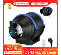 Regolazione della velocità Tubo di scarico Ventilatore per condotto in linea 100/150mm Estrattore Ventilatore d'aria Cobtrol remoto Ventilatore per condotto per WC da bagno