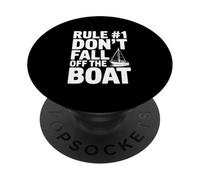 Regole #1 Non cadere dalla barca Umoristico Nautico PopSockets PopGrip Adesivo
