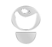 Regole acriliche per la - Potholders Counding Righello con manico in silicone senza slittamento - supporti per pentole a forma di pollo per barbecue