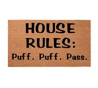 Regole Della Casa Puff Puff Pass Zerbino Antiscivolo Zerbini Per Interni Funny Tappeto Doccia Per Corridoi Ufficio Porte Esterne 40 X 60Cm