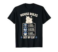 Regole della casa stabilite da Cat Funny Cat Pun Maglietta