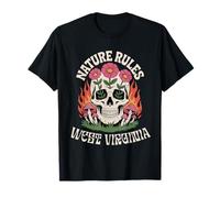 Regole della natura Cranio Vintage West Virginia Maglietta