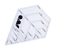 Regole di trapuntatura in acrilico Righello a forma di diamante in