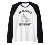Regole Divertenti della Barca Senza Banane sulla Barca Banana Hater Maglia con Maniche Raglan