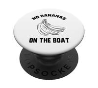 Regole divertenti della barca senza banane sulla barca Banana Hater PopSockets PopGrip Adesivo