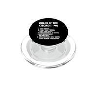 Regole divertenti dello chef di cucina umorismo PopSockets PopGrip per MagSafe