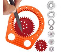 Regole Geometriche - Righello Di Disegno | Modello Di Arte Disegno Spirografo Versatile, Forme Creative Stencil Riutilizzabili Portatile Per La Pittura, L'Artigianato, Lo Schizzo, La Scrittura, Il
