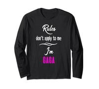 Regole non applicare a me I'm Gaga divertente regalo per la nonna Maglia a Manica