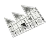 Regole non SLIP tessuto a doppia graduazione 45 ° | Righello mosaico anti Slip: per cucire la casa l'Atelier posto di lavoro gancio tessuto ricamo