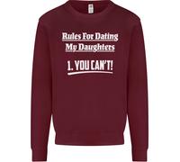 Regole Per Uscire Con Le Mie Figlie Felpa Jumper Per La Festa Del Papà Uomo