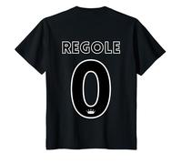 Regole Zero Maglietta, Bambini, Nero, 12 Anni