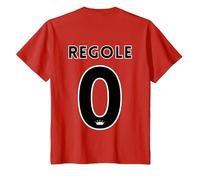 Regole Zero Maglietta, Bambini, Rosso, 6 Anni