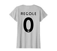 Regole Zero Maglietta, Donna, Argento, XXL