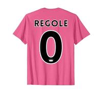 Regole Zero Maglietta, Uomo, Rosa mélange, XXL