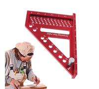 Regolo di Misurazione Multiangolo 3D | 22,5-90 Gradi Multi Angolo Marcatore Di Layout Ad Alta Precisione | Righello Per Tracciare Linee Di Disegno - Per Papà, Marito, Ingegneri, Falegnami, Costruttori