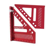 Regolo di Misurazione Multiangolo 3D | Strumento Per Tracciare Angoli Triangolari 22.5-90 Gradi,Righello Per Tracciare Linee Di Disegno,per Lavori di Costruzione Falegnameria Officina Casa Regalo Uomo