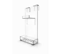 REGPLEX Porta Shampoo da Doccia in Plexiglass - Installazione Facile senza Forare, Adatto per Box Doccia da 6 fino a 40mm Vedi Varianti - Design Monoblocco, Made in Italy (Spessore Vetro 6-15mm)