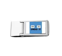 Regret Choose Give Leave Art Deco Fashion Slim Money Clip in acciaio inox portafoglio tasca