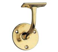 REGUITTI Supporto a gomito per corrimano in appoggio tondo mat. OTTONE col. 02