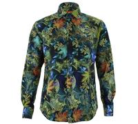 Regular T-Shirt Loud Originals Floreale a Tubo Vines Blu