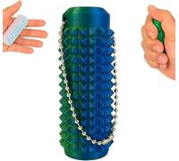 Regularlyk Portable Vibrant Colors Stim Tool, Sensory Motor Aids and Fidget Stim Tools for Adults,Compact and Calming Portable Stim Tool, Fidget Toys, for Focus, Stress Relief (Green-blue)