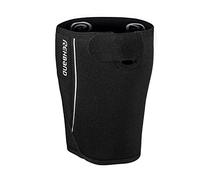 Rehband Benda per coscia con fascia di cervo, 1 pezzo, compressione per coscia in neoprene da 5 mm, fasciatura per coscia sportiva, Colore:Nero, Misura:M