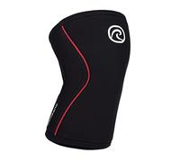 Rehband Benda per Ginocchio RX, Fascia per Ginocchio in Neoprene da 7 mm per Sollevamento Pesi e Powerlifting, Protegge Le articolazioni e stabilizza i Muscoli, Colore:Nero/Rosso - 1 Pezzo, Misura:M