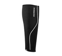 Rehband benda per polpacci 1 pezzo, benda per tibia, benda sportiva per compressione del polpaccio che favorisce la circolazione sanguigna, Colore:Nero, Misura:S