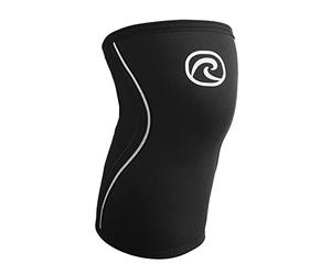 Rehband Bendaggio per ginocchio 5 mm per sostenere le ginocchia, stabilizzare articolazioni e muscoli, ideale per lo sport e il bodybuilding, colore: nero, taglia: XS