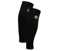 Rehband Bendaggio per Polpacci QD, Bendaggio compressivo per Gambe, Calze compressive per Polpacci, Manicotti per Polpacci per Corsa, Calcio, Escursioni, Colore:Nero, Misura:L/XL