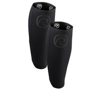 Rehband Bendaggio per Polpaccio in Neoprene, Bendaggio compressivo per Polpaccio e stinco, parastinchi per stacchi da Terra, Crossfit, Colore:Carbon/Nero - 1 Paio, Misura:S